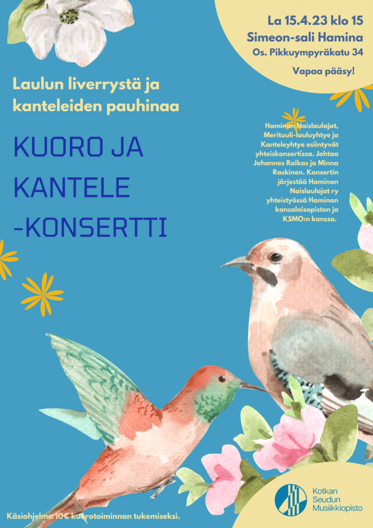 kuorokonsertin juliste
