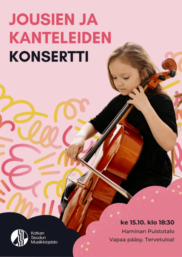 jousien ja kanteleiden konsertti juliste