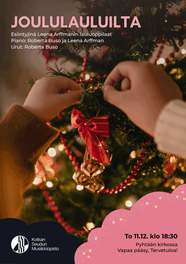 Joululauluilta juliste