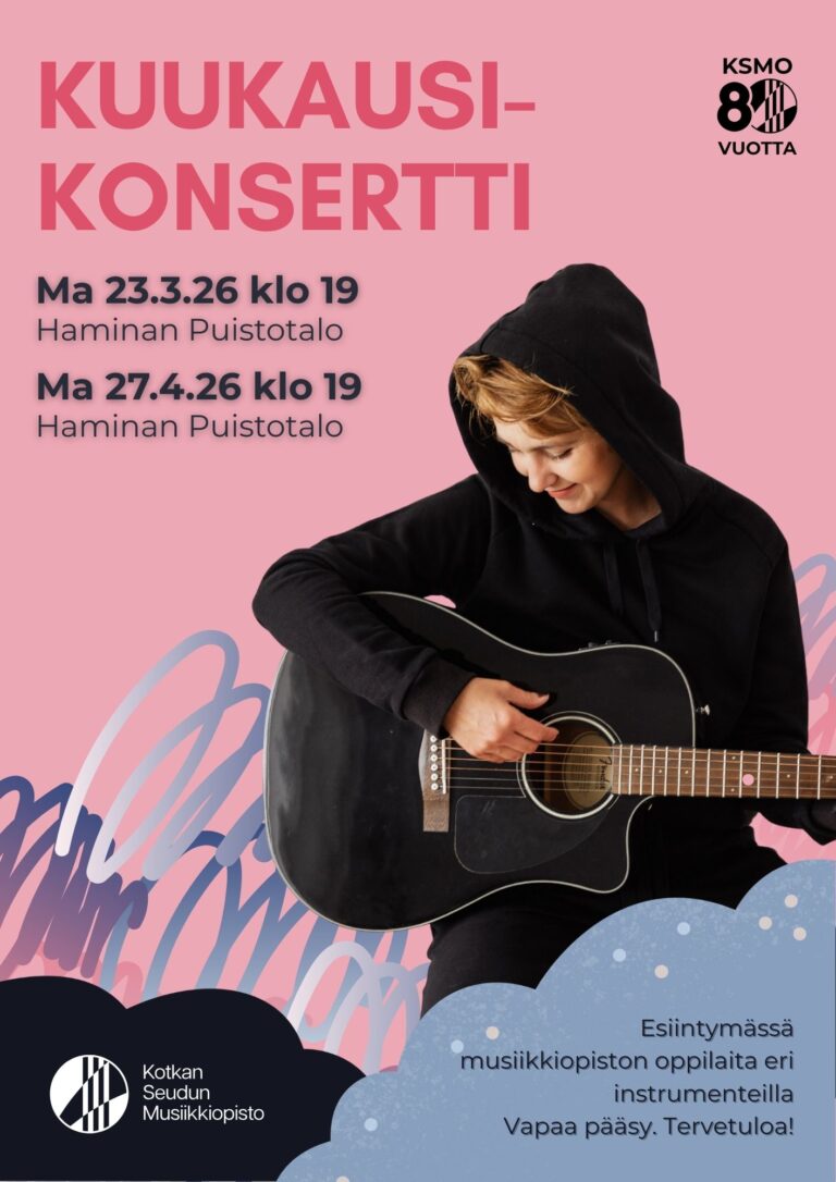 Poika mustassa hupparissa soittaa kitaraa