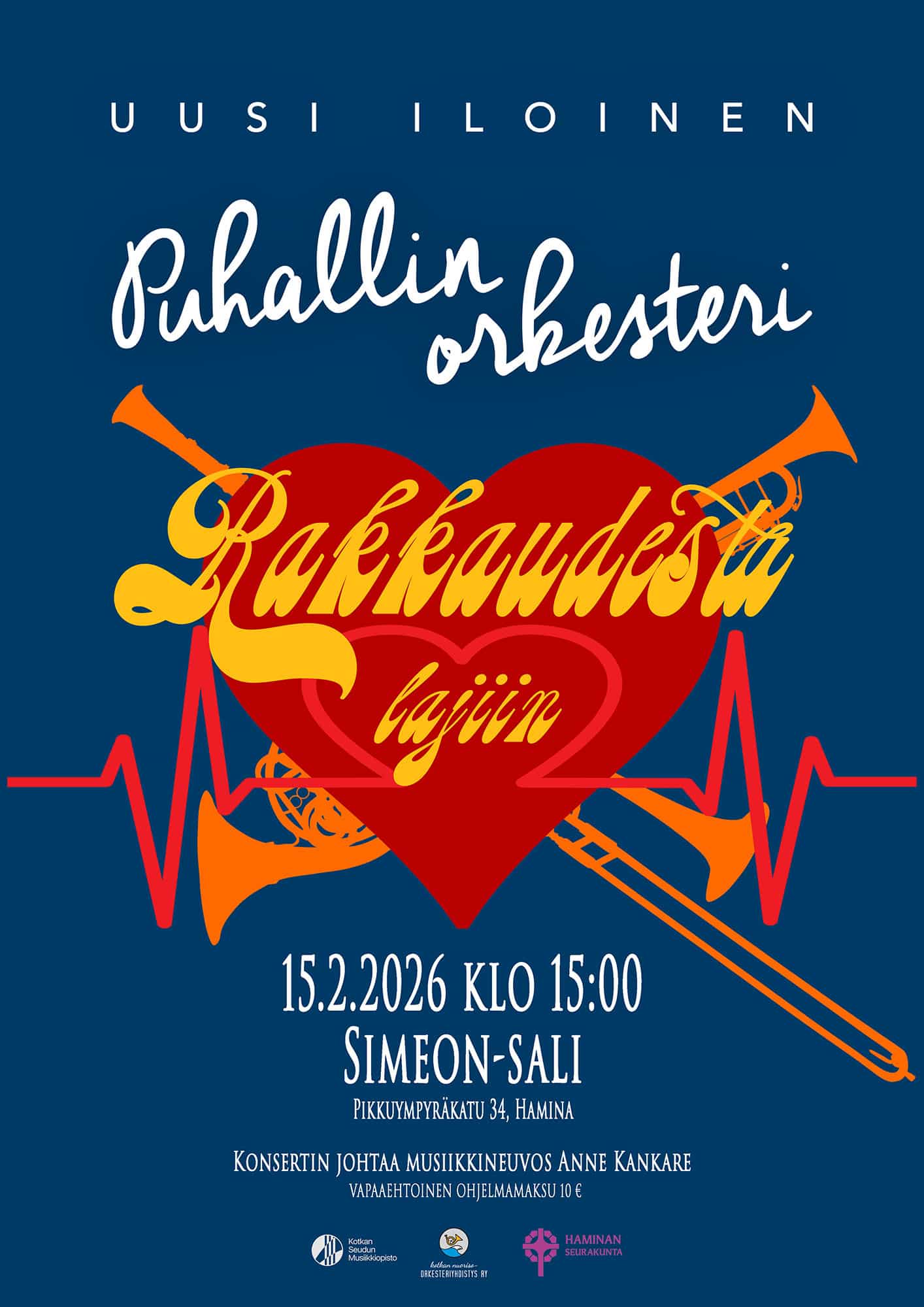 Puhallinorkesterikonsertti ”Rakkaudesta lajiin”