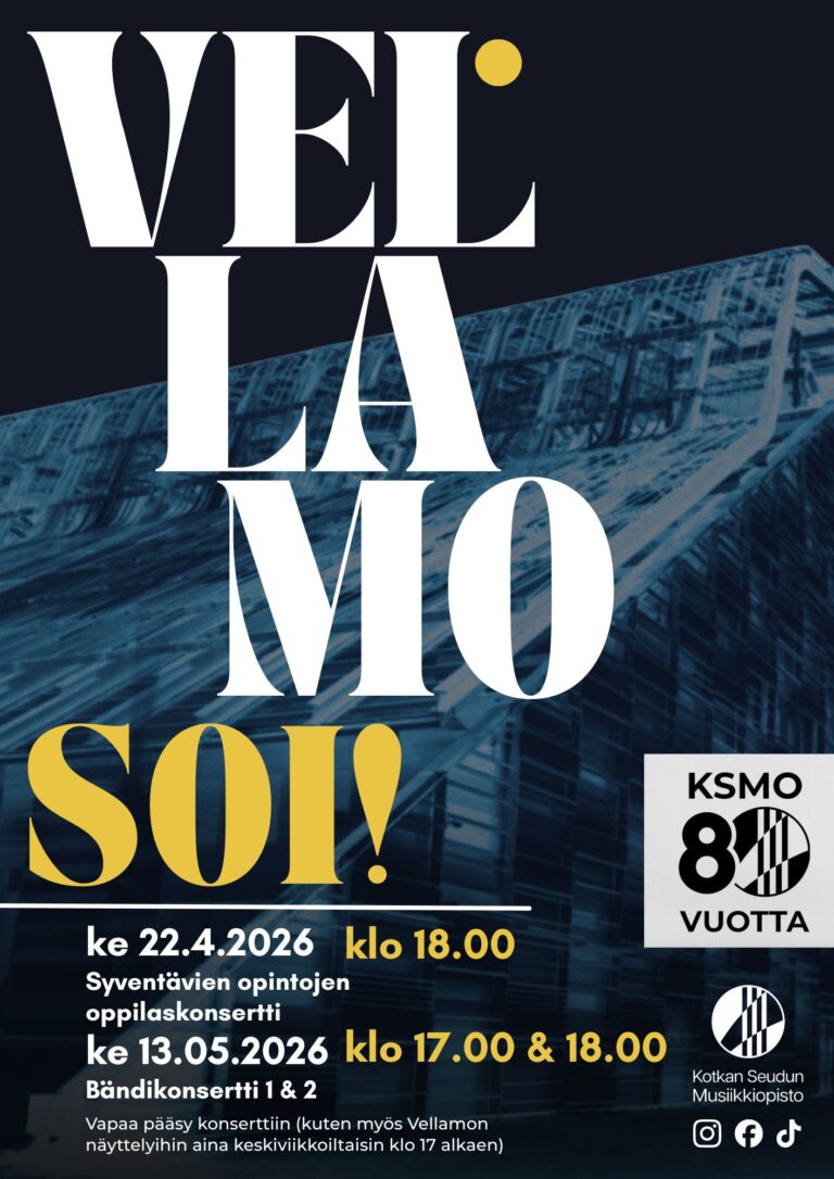 Vellamon kuva tummalla taustalla