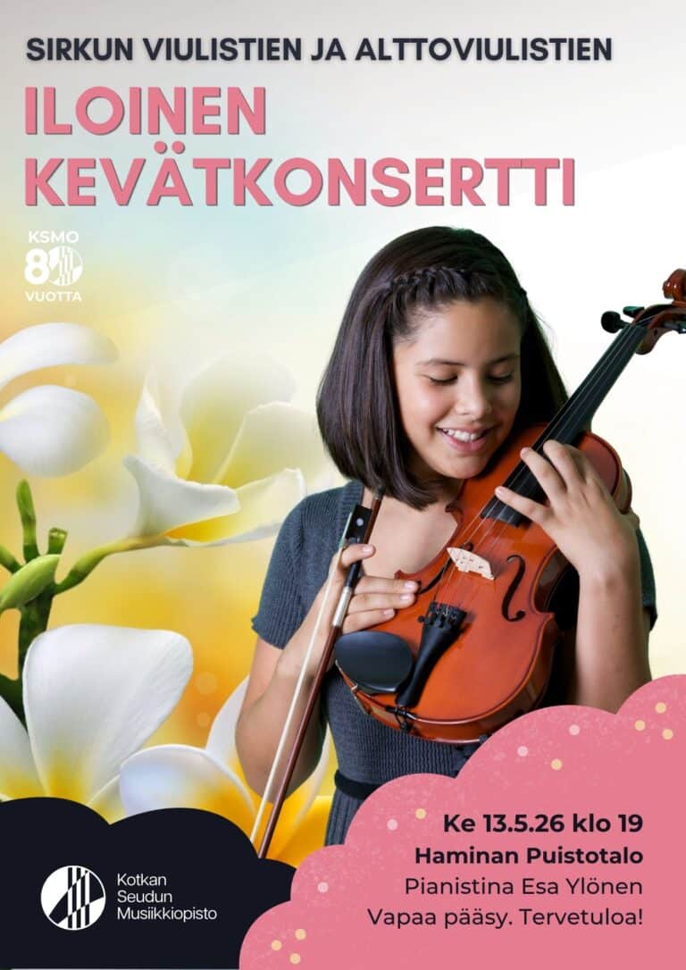 tyttö pitää viulua kädessään