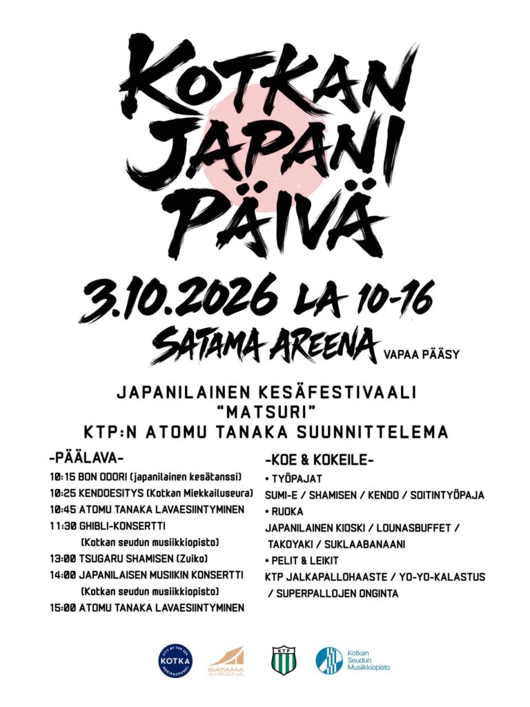 Tekstiä Japanipäivän ohjelmasta