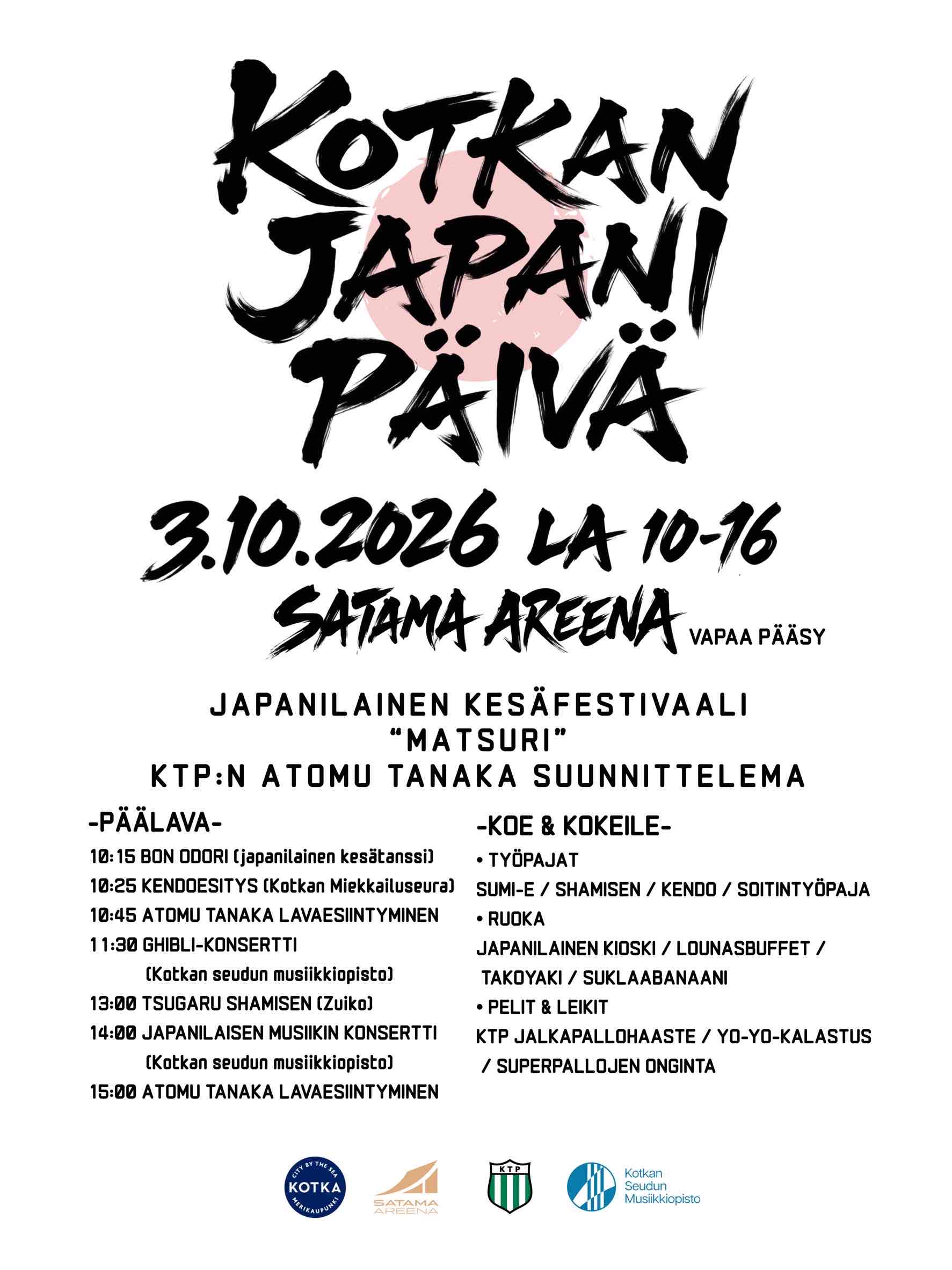 Kotkan Japanipäivän konsertit